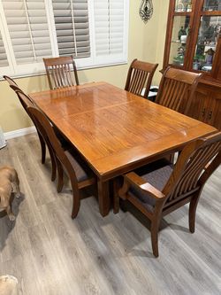 Cherry wood dining table
