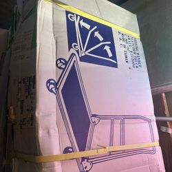 ULINE Handi-Mover 19 x 29 Platform Truck H-115 4" Rubber Wheels Heavy Duty Cart