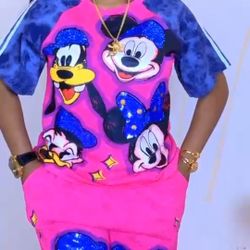 Women's Disney set  Color Pink