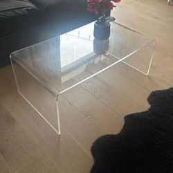 Acrylic coffee table