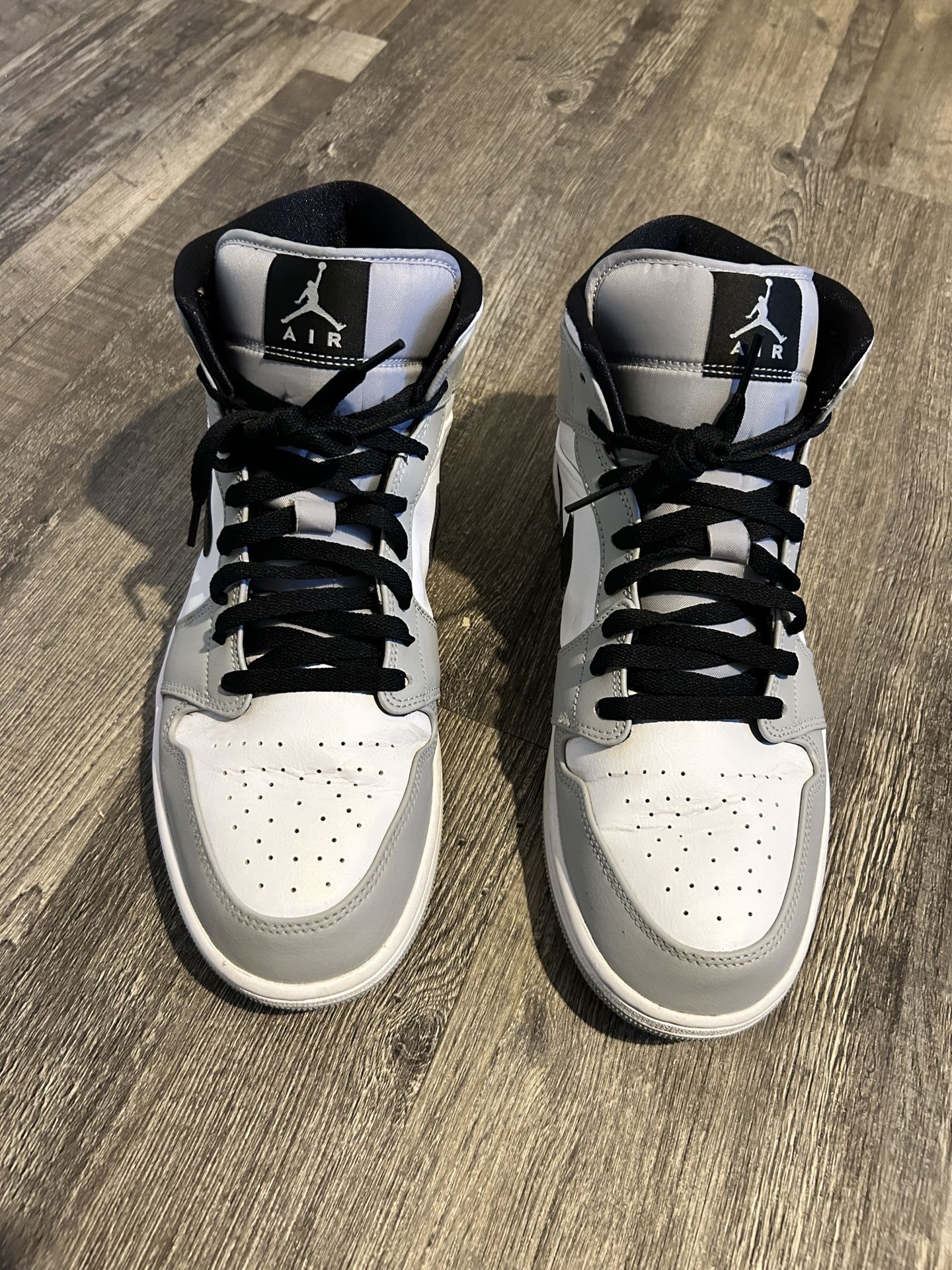 Authentic grey and white Jordan 1 size 12