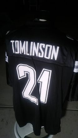 Vintage charger Tomlinson Jersey black color size 3x authentic Reebok on field excellent condition