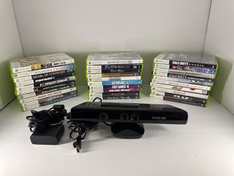 30 xbox 360 games and Kinect