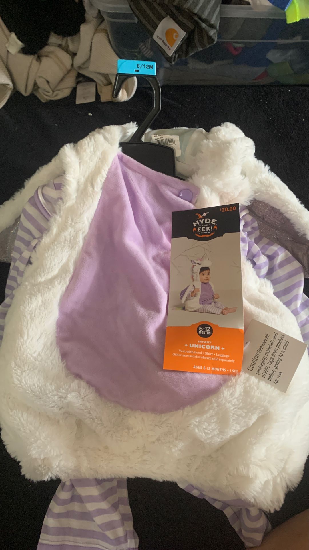 Infant unicorn costume size 6-12 months Halloween