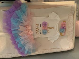 Unicorn 1 year birthday outfit