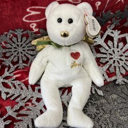 Ty Beanie Baby 2004 Hallmark Exclusive Christmas Gift Angel Bear Love 8” 