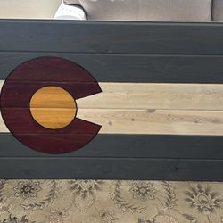 Colorado Flag Wood Art