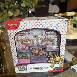 Alakazam Ex Boxes 151 Scarlet and Violet 3x lot