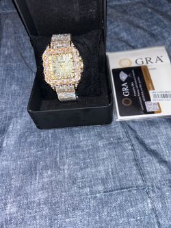 Custom thorn moissanite automatic watch