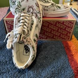 Vans Old Skool Tapestry Floral Marshmallow Sz10
