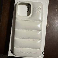 Urban Sophistication The Puffer Case In Cream Cheese iPhone 14 Pro Max 