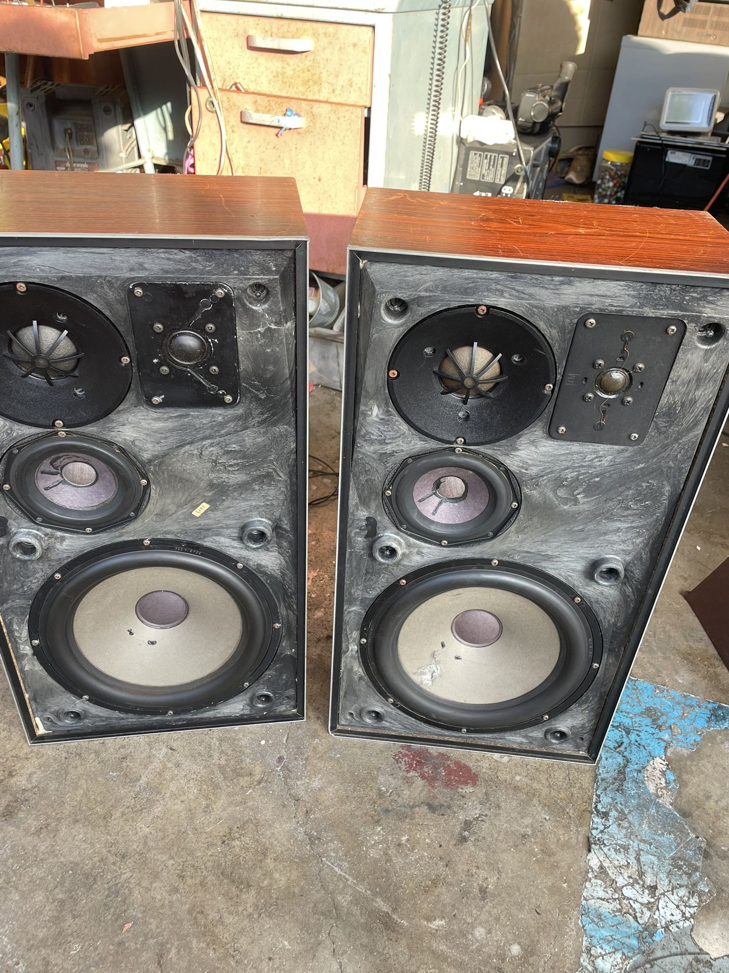 Vintage Bang & Olufsen B&O Beovox S60 Speaker Pair Type 6303