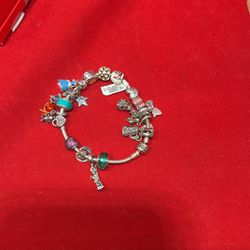 Pandora Charm Bracelet W/20charms 77.5gr *Flex Approved 