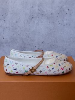 LV Louis Vuitton TM Romy Flat Ballerina Slip-on Shoes EU37 US7-7.5