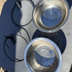 Squirrel Feeders with Drainage Holes, Removable Bowl, 2 Feeders with 2 Corn Cob Holders, Fence/Tree