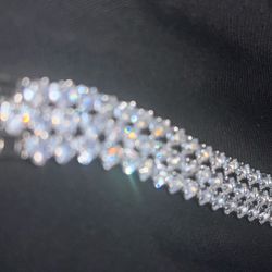 Heart Shape Cut 3A Cubic Zirconia Bracelets