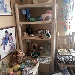 Free White Washed Wood Furniture 2 pieces