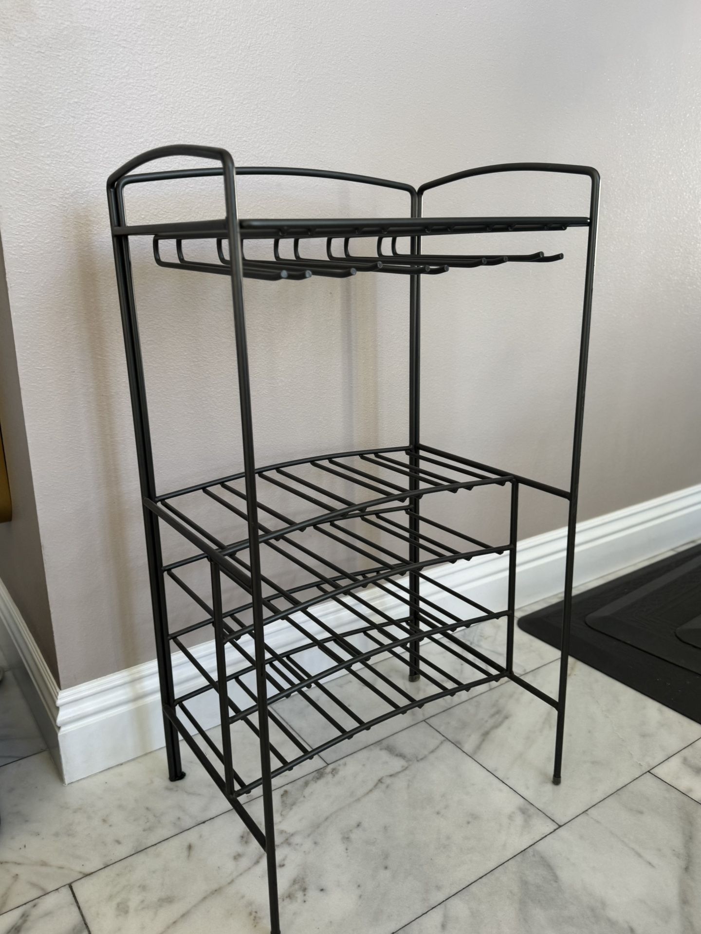 Wine And Wine Glasses Rack from Crate & Barrel