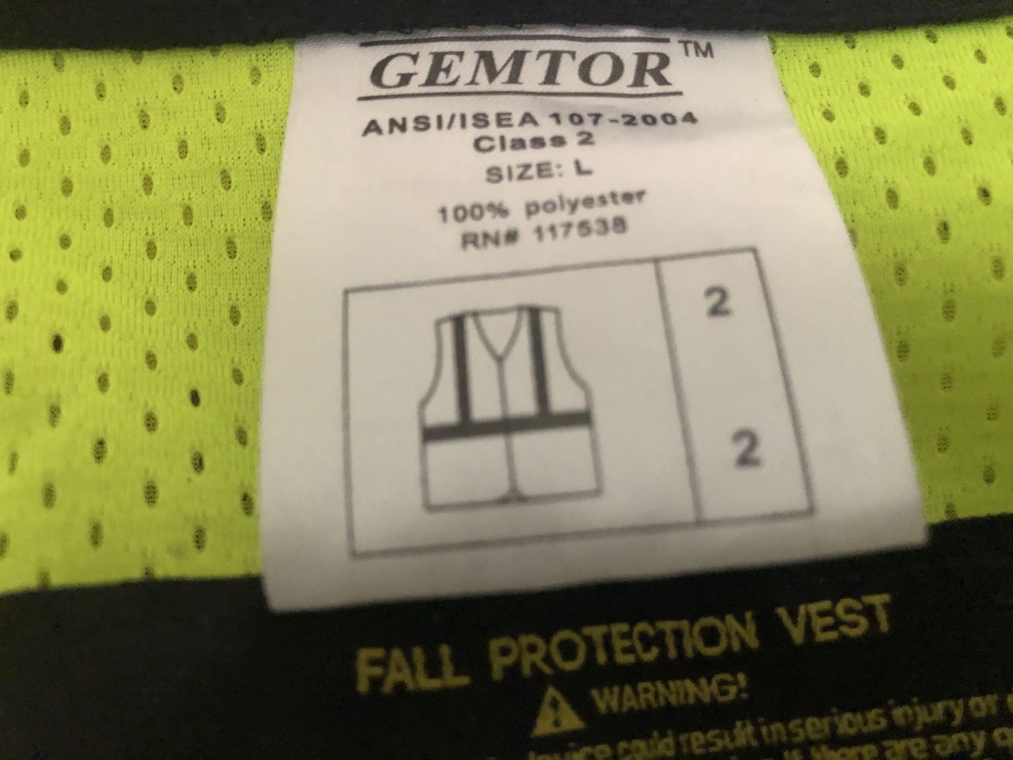 Gemtor Safety Harness Straps Built Into Vest