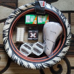 NEW Bicycle Bmx Parts Bundle 20" White