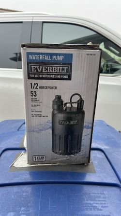 New Everbilt 1/2 horsepower 53 Gallons Per Minute Pump