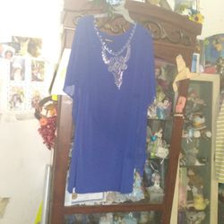 Royal Blue Dress Plus Size 22
