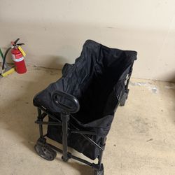 Ozark Trail Multi-Purpose Big Bucket Cart, Black Wagon