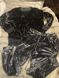 Crushed Velvet Sweat Outfit