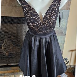 Black cocktail dress