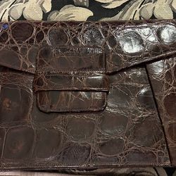 1930s  Alligator clutch bag
