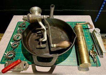 Vintage Kitchen Lot - Quality Cast Iron, Swiss & USA Culinary Tools (5-Piece Bundle)