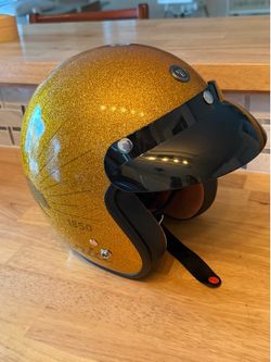 New Torq Dot 3/4 Grizzly Gold Helmet Unisex Small