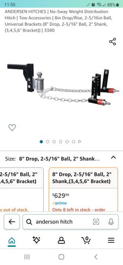 Anderson Hitch With 8" Drop Or Rise