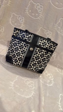 Black/White Coach Purse