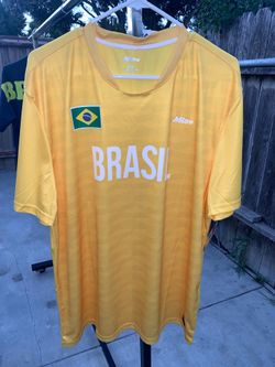 World Cup 2026 Brazil x MITRE mens yellow soccer jersey