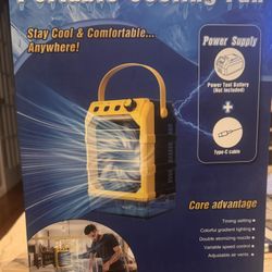 Brand New In Box Misting Fan Portable Compatible for Dewalt 20V/60V Battery(No Battery) or USB Po