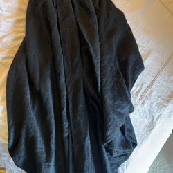 Peruvian Black Poncho For Woman