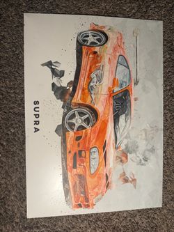 Toyota Supra MK4 metal poster