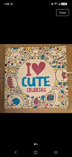 "I Love Cute Coloring" Book — $8