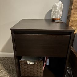 Nightstand with Drawer Storage