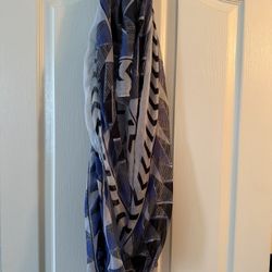 Purple Black Pattern Scarf