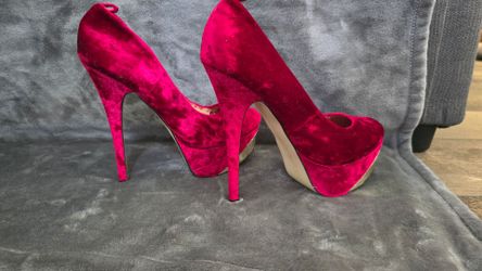 Red Velvet Heels