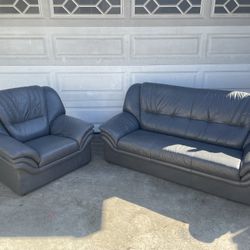 Delivery Available / Greg Pleather Couch Set 