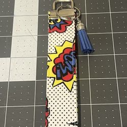 Superheroes key fob wristlet