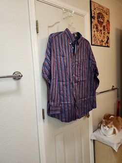 Men's Long Sleeve Dress Shirt- XL 35