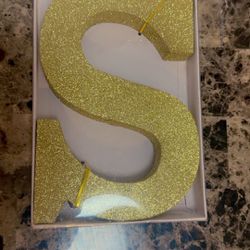 Gold Glitter Letters