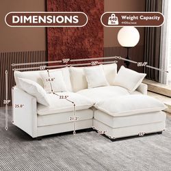 Beige Sectional Couch