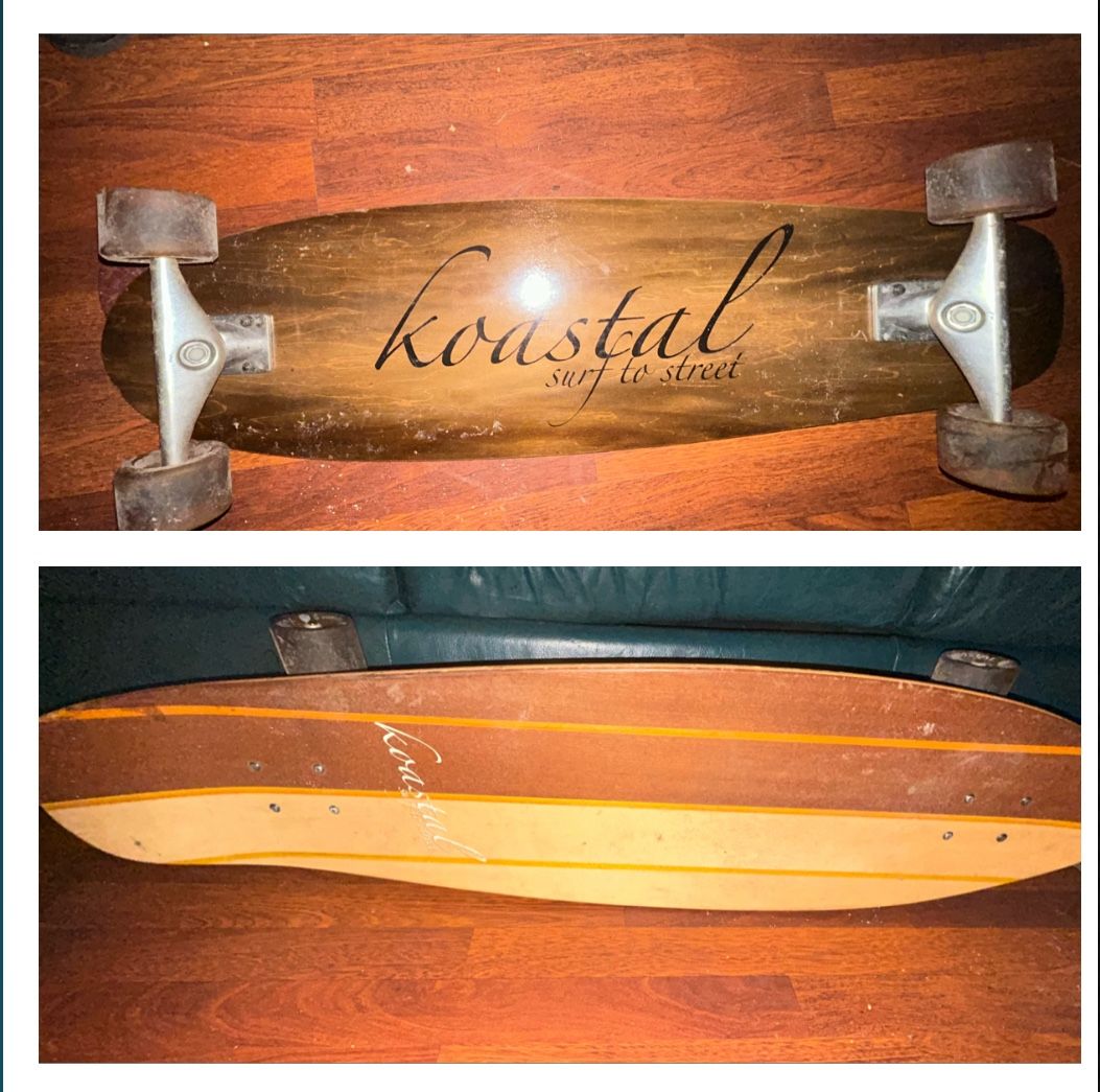 Long 2faced  Skate Board From Koastal Skate Company.