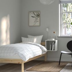 IKEA LUROY slatted Bed Base With Mattress 