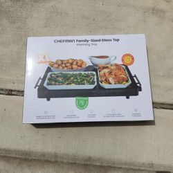 Chefman Family-sized Glass Top Warming Tray